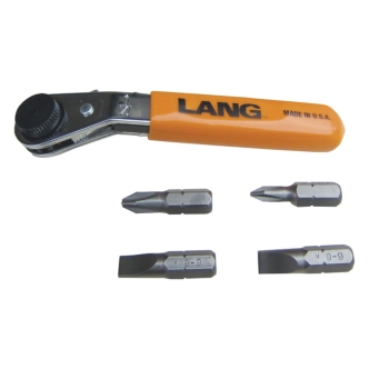 Lang Tools, Mini Ratcheting Bit WRENCH. Reverse Offset (ARM671415)