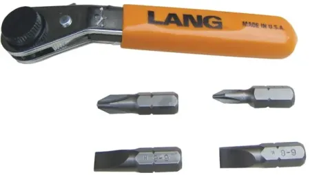 Lang Tools, Mini Ratcheting Bit WRENCH. Reverse Offset (5345)