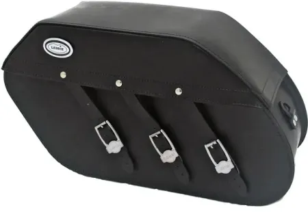 Ledrie, Reinforced Rigid Leather Saddlebag SET. 22 Liter (HLZAD2-1027)