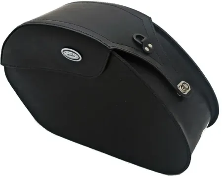 Ledrie, Reinforced Rigid Leather Saddlebag SET. 28 Liter (HLZAD2-1040)