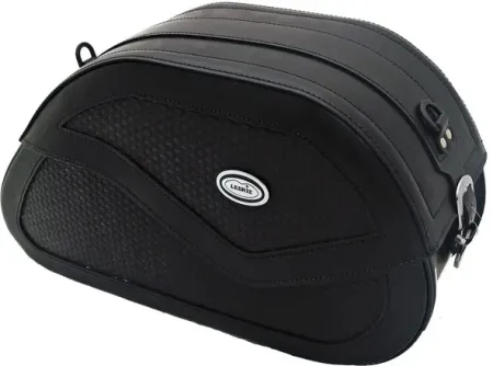 Ledrie, Reinforced Rigid Leather Saddlebag SET. BW. 33 Liter (HLZAD2-1063)