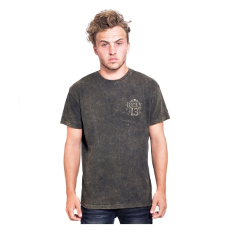 Lucky 13 Dead Skull T-shirt Washed Brown (ARM784119)