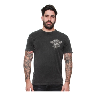 Lucky 13 Bikes And Booze T-shirt Washed Black (ARM676119)