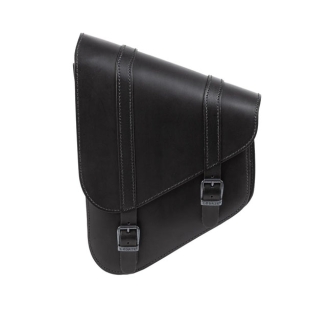 Ledrie, Full Leather Swingarm Bag Left, 6.5 LITER. Black (ARM043329)