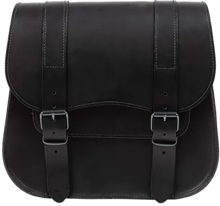 Ledrie, Leather Single Saddlebag, 18 LITER. Black (HLZAD2-1084)