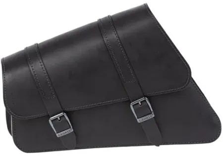 Ledrie, Leather Swingarm Bag Left, 6.5 LITER. Black (HLZAD2-2023)