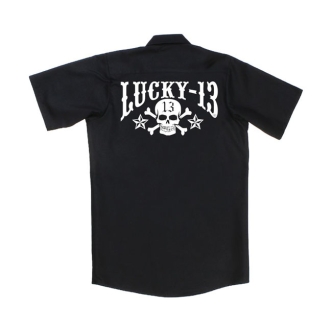 Lucky 13 Skull Stars Workshirt Black (ARM674449)