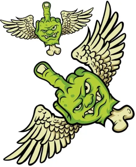 Lethal Threat Flying F@#KS Sticker (RC00264)