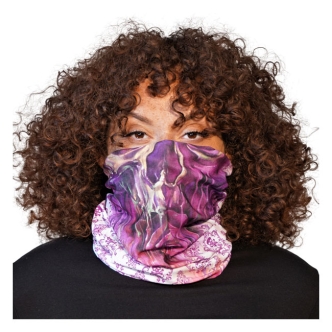 Lethal Angel Watercolor Skull Tube Mask Purple (ARM371839)