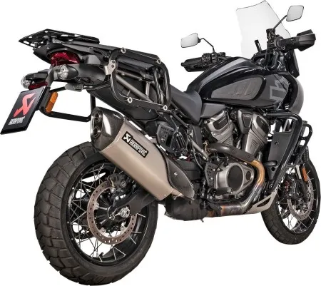 Akrapovic Titanium Slip-On Exhaust Muffler For Harley Davidson 2021-2025 Pan America Models (S-HD12SO1-HAFT)