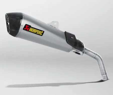 Akrapovic Titanium Slip-On Muffler Carbon Fiber End Cap With EC/ECE Type Approval For Triumph 2011-2016 Tiger 800 Models (S-T800SO1-HZAAT)