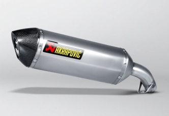 Akrapovic Titanium Slip-On Muffler With Carbon End Cap With EC/ECE Type Approval For Honda 2014-2016 VFR 800 F & 2015-2016 VFR 800 X Models (S-H8SO3-HRT)