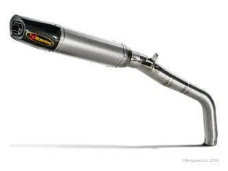 Akrapovic Titanium Slip-On Muffler With Carbon End Cap With EC/ECE Type Approval For Honda 2007-2008 CBR 600 RR Models (S-H6SO11-HACT)