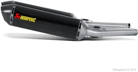 Akrapovic Carbon Fiber Slip-On Muffler With Carbon Fiber End Caps With EC/ECE Type Approval For Suzuki 2008-2017 GSX-R 1300 Hayabusa Models (S-S13SO2-HRC)