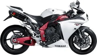 Akrapovic Carbon Fiber Slip-On Muffler With Carbon Fiber End Cap With EC/ECE Type Approval For Yamaha 2009-2014 YZF-R1 1000 Models (S-Y10SO10-HZC)