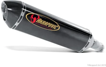 Akrapovic Carbon Fiber Slip-On Muffler With Carbon Fiber End Cap With EC/ECE Type Approval For Yamaha 2006-2015 FZ1 Fazer Models (S-Y10SO7-HRC)
