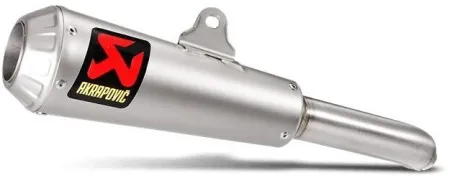Akrapovic Slip-On Muffler In Titanium With Titanium End Cap Without EC/ECE Type Approval For Kawasaki 2015-2017 Ninja 250SL, 2019-2024 Ninja 125 & 2015-2017 Z 250SL Models (S-K2SO8-CUBT)