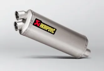 Akrapovic Titanium Slip-On Muffler For Honda 2016-2019 CRF 1000L Africa Twin Models (S-H10SO16-WT)
