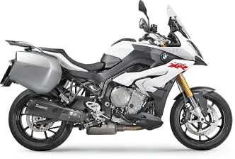 Akrapovic Black Titanium Slip-On Muffler With Carbon End Cap With EC/ECE Type Approval For BMW 2015-2019 S 1000 XR Models (S-B10SO7-HZDFT)