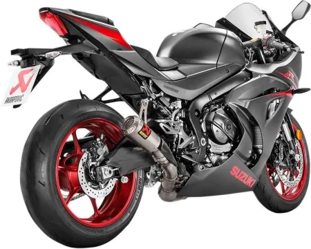 Akrapovic Titanium Slip-On Muffler For Suzuki 2017-2024 GSX-R 1000 Models (S-S10SO13-CUBT)