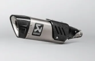 Akrapovic Titanium Slip-On Muffler With Carbon End Cap With EC/ECE Type Approval For Honda 2018-2024 CB 1000 R Models (S-H10SO20-HAPLT)