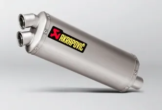 Akrapovic Titanium Slip-On Muffler With EC/ECE Type Approval For Honda 2016-2019 CRF 1000L Africa Twin Models (S-H10SO22-HWT)