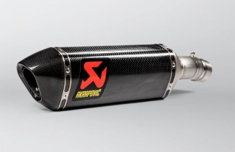 Akrapovic Carbon Fiber Slip-On Muffler With Carbon Fiber End Cap With EC/ECE Type Approval For BMW 2020-2024 S 1000 XR Models (S-B10SO13-HZC)