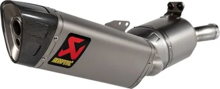 Akrapovic Titanium Slip-On Muffler With Carbon End Cap With EC/ECE Type Approval For BMW 2020-2024 F 900 R & 2020-2024 F 900 XR Models (S-B9SO1-HAPLT)