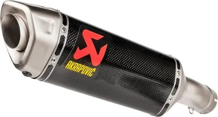 Akrapovic Carbon Fiber Slip-On Muffler With Titanium End Cap With EC/ECE Type Approval For BMW 2021-2024 S 1000 R Models (S-B10SO16-HZC)