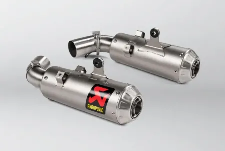Akrapovic Titanium Slip-On Muffler With EC/ECE Type Approval For Ducati 2019-2024 Hypermotard 950/950 SP Models (S-D9SO15-HCBT)