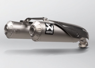 Akrapovic Titanium Slip-On Muffler With EC/ECE Type Approval For Ducati 2021-2024 Scrambler 1100 Models (S-D11SO13-HBFGT)