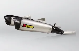 Akrapovic Titanium Slip-On Mufflers With Carbon End Cap With EC/ECE Type Approval For BMW 2011-2024 (S-B16SO4-HZAAT)