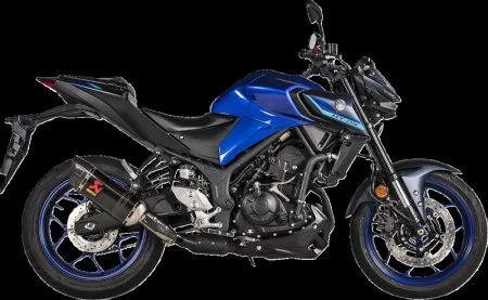Akrapovic Carbon Fiber Slip-On Muffler With EC/ECE Type Approval For Yamaha 2022-2024 MT-03 & 2022-2024 YZF-R3 Models (S-Y3SO5-HAPC)