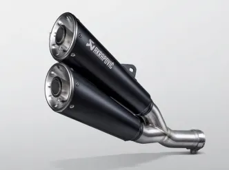 Akrapovic Stainless Steel Slip-On Muffler In Black For Ducati 2021-2023 Scrambler 803 Models (S-D8SO6-ISSSBL)