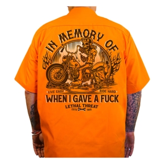 Lethal Threat In Memory Work Shirt Orange (ARM064499)