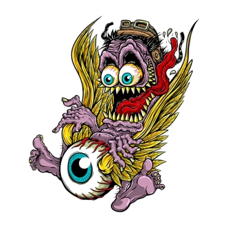 Lethal Threat Monster Flying Eyeball Sticker (ARM494499)