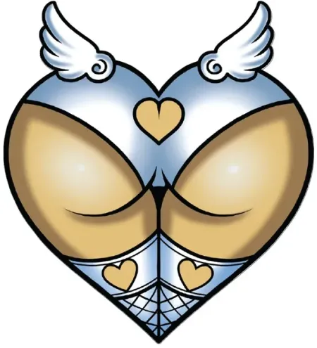 Lethal Threat Angel Ass Sticker (RC00294)