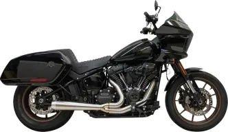 Bassani Road Rage III 2 Into 1 Exhaust System In Stainless Steel For Harley Davidson 2018-2024 M8 Softail Sport Glide & Softail Low Rider ST Models (1S81SSE)