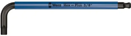 Wera Hex Key Multicolor Blue - Us Sizes 3/8