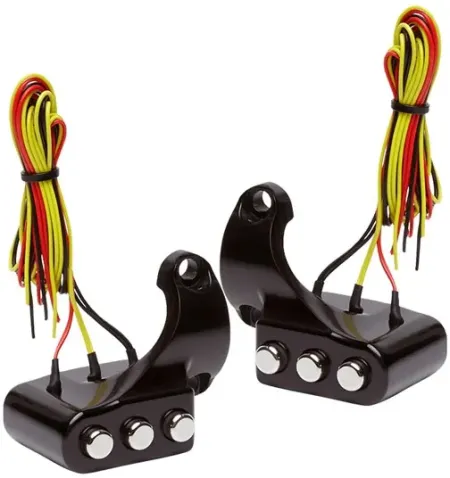 VITY''S Design 3 Button Switch Housing Right, Black (SW001RBLA)
