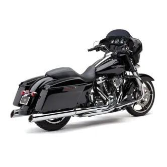 Cobra 909 Uppercut Slip-On Mufflers In Chrome For Harley Davidson 2017-2024 Touring Models (6269)