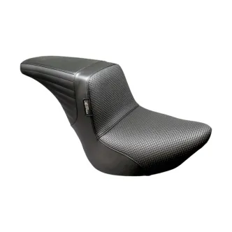 Le Pera KickFlip Up Front Basket Weave Seat For Harley Davidson 2018-2024 FXBB Street Bob, 2020-2024 FXST Standard & 2018-2021 FLSL Slim Models (LYU-590BW)