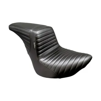 Le Pera KickFlip Up Front Pleated Seat For Harley Davidson 2018-2024 FXBB Street Bob, 2020-2024 FXST Standard & 2018-2021 FLSL Slim Models (LYU-590PT)