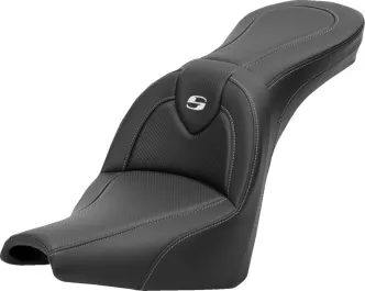 Saddlemen Carbon Fiber Roadsofa Seat For Harley Davidson 2018-2024 FXBB Street Bob & FXST Standard Models (818-30-185)