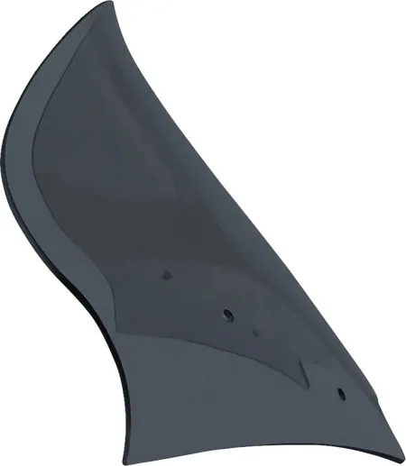 Klock Werks Pro-Touring Flare Windshield 12 inch In Dark Smoke For 2023-2025 CVO Road Glide & 2024-2025 Road Glide Models (KWW-01-0705-DS)