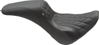 Mustang Tripper Fastback Double Diamond Seat For Harley Davidson 2018-2024 Softail FXBB Street Bob Models (75152)