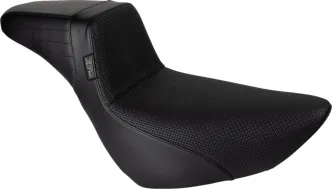 Le Pera KickFlip Daddy Long Legs Basket Weave Seat For Harley Davidson 2018-2024 FXLR Low Rider & FLSB Sport Glide Models (LYR-590DLBW)