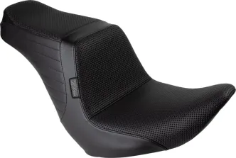 Le Pera Tailwhip Up Front Basket Weave Seat For Harley Davidson 2018-2024 Softail FLSB Sport Glide & FXLRS/FXLRST Low Rider S/ST Models (LYRU-580BW)