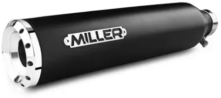 *2 Weeks Extra Transit TIME* Miller, Omaha Euro 5 Slip-on MUFFLERS. Matte Black (IN-CHF-LT-X45.06)