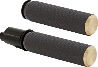 Arlen Ness Knurled Fusion Grips In Brass For 2023-2024 Harley Davidson Road Glide & Street Glide Models (500-052)
